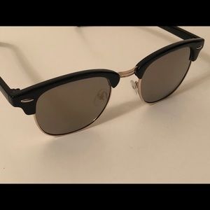 REFLECTIVE MIRRORED LENS/HALF FRAME SUNGLASSES